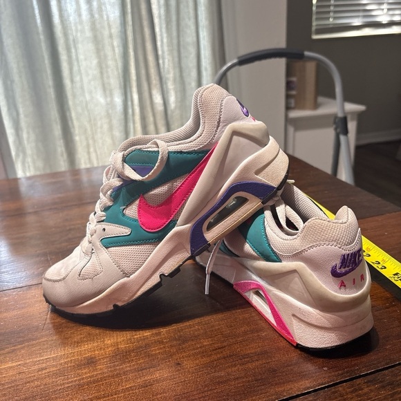 Nike Pink and Blue Sneakers with Chunky Design - Picture 1 of 3